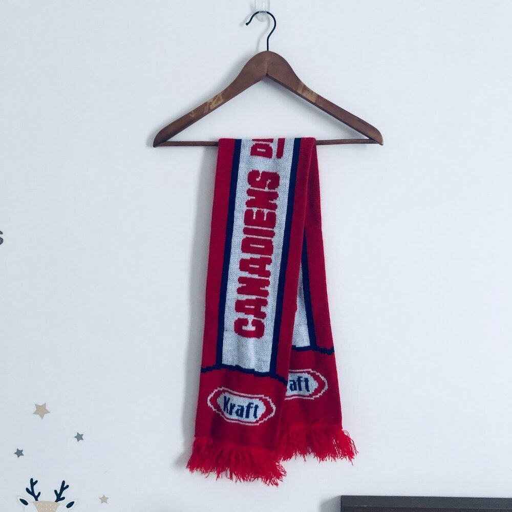 RARE Kraft x Montreal Canadiens Scarf NHL Limited Ed. Habs Hockey Memorabilia
